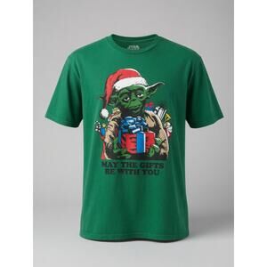 Star Wars | Yoda Christmas design by Fifth Sun | Cotton T Shirt | Size XL